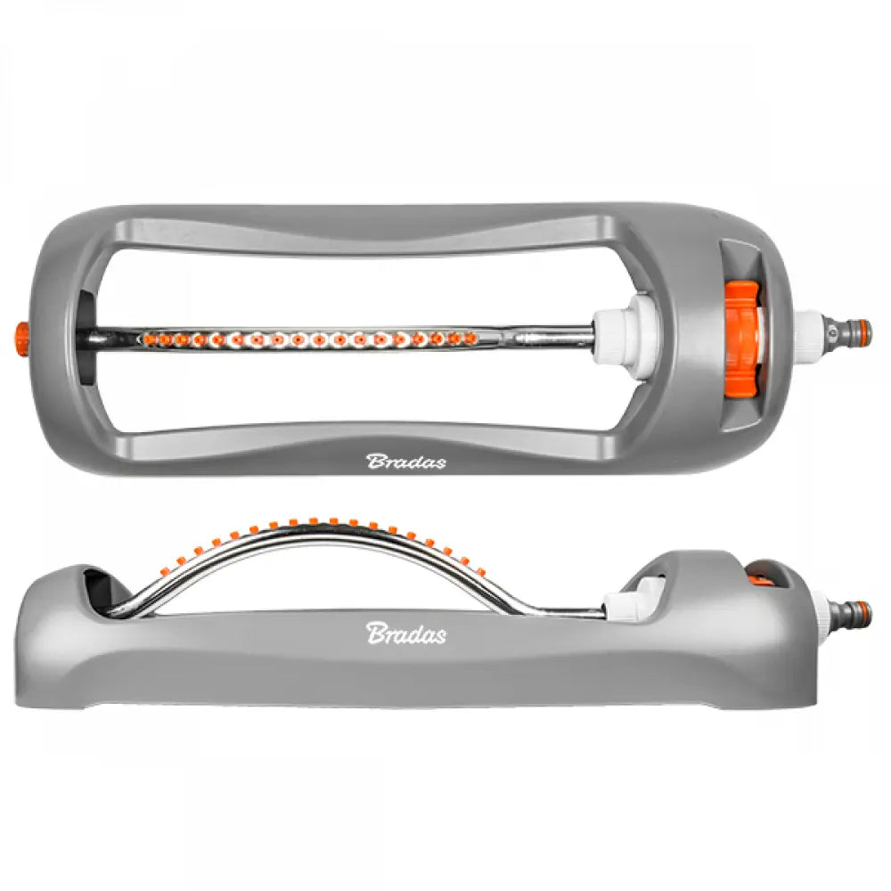 Bradas White Line zwenksproeier voor gazon onderhoud het hele jaar door