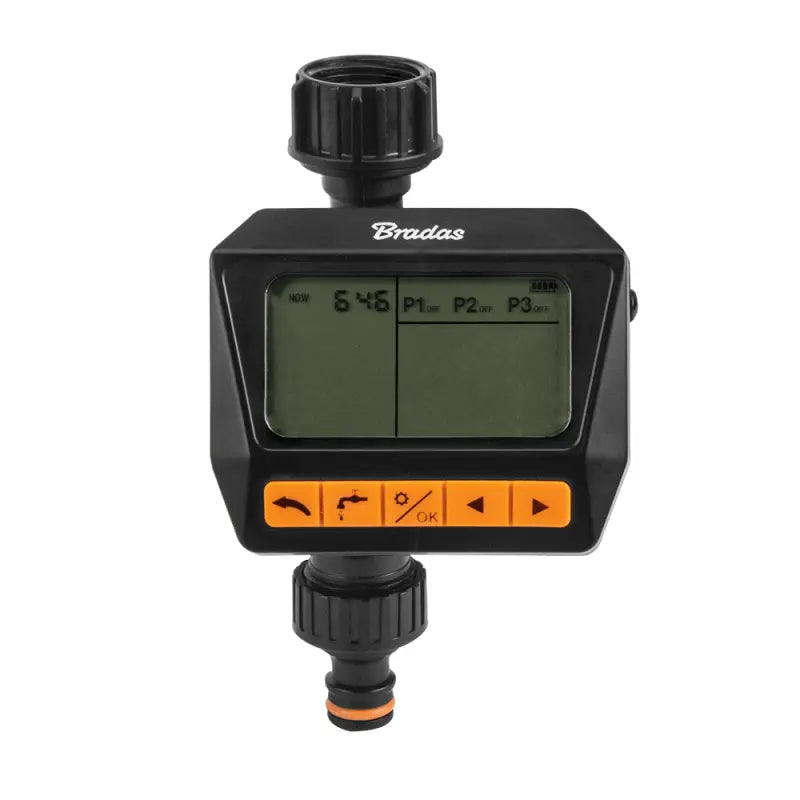 Bradas Black Line digitale irrigatietimer voor automatische beregening in de zomer