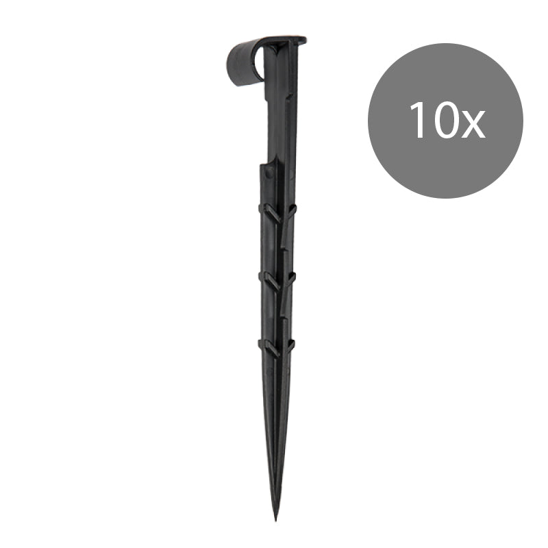 Bradas Buisklem Grondklem 16 mm Set van 10 Stuks - Stevige Slangbevestiging voor Irrigatie