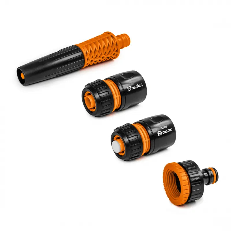 Bradas BLACK LINE 4-delige Starterset voor tuinslang | bij Bradas.nl