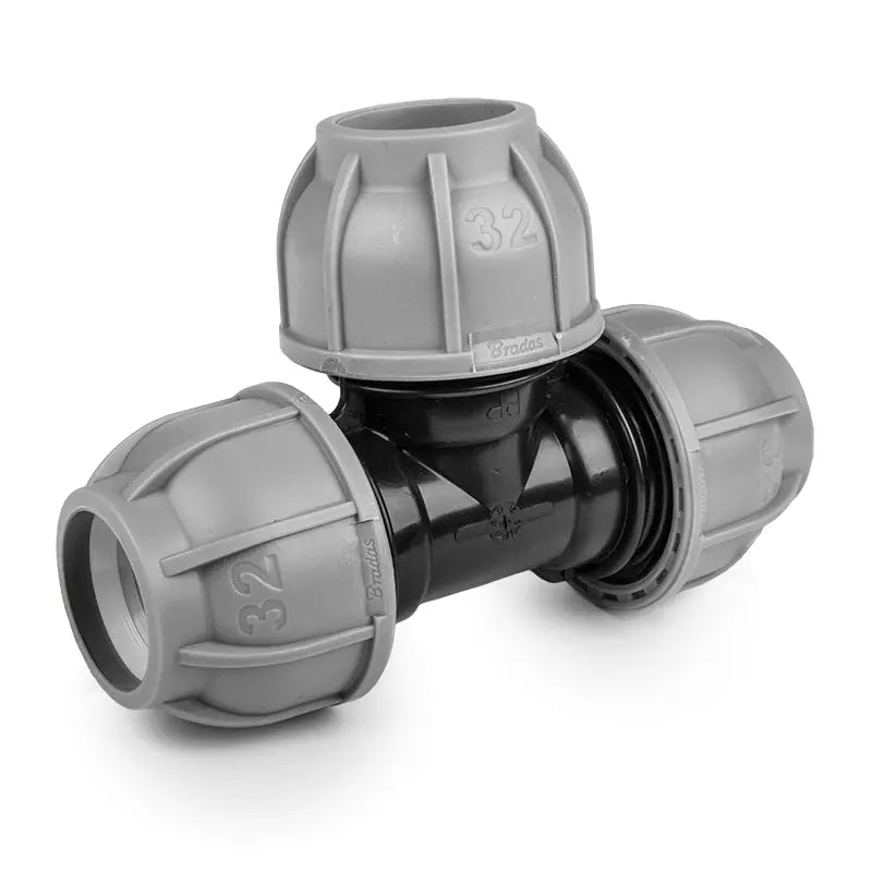 Bradas PN10 T-stuk 20mm voor PE - Tyleenslang | Bradas.nl