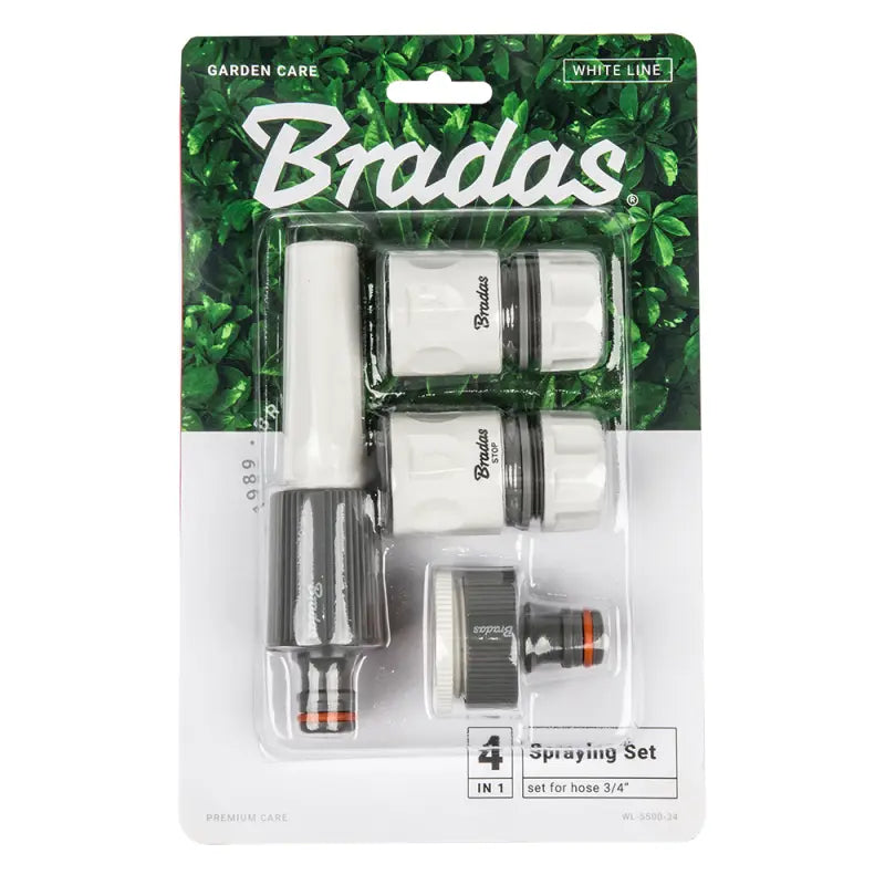 Bradas WHITE LINE Set Sproeiers 4-delig voor 19 mm (3/4") Slang - Bradas.nl