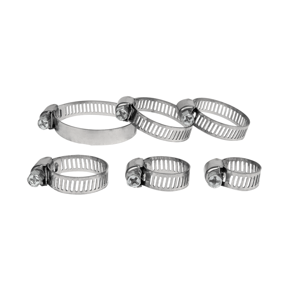 Bradas RVS Slangklemmen Set 12-delig 6-38mm - Verstelbaar met Wormschroef