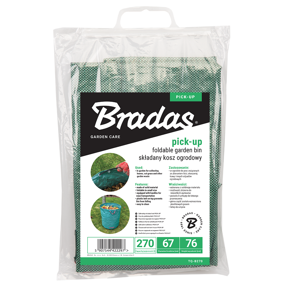 Multifunctionele Bradas afvalzak voor het vervoeren van bladeren en gras