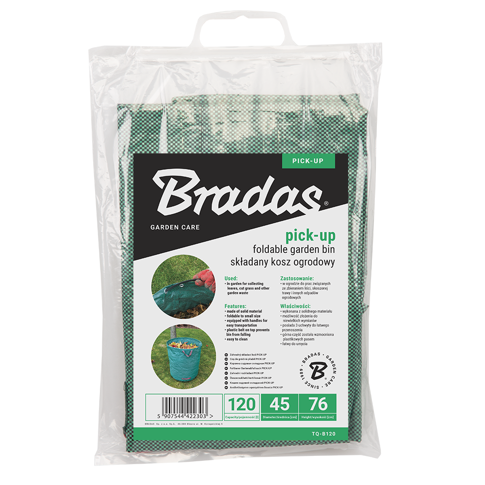 Multifunctionele Bradas afvalzak voor het verzamelen van bladeren en gras