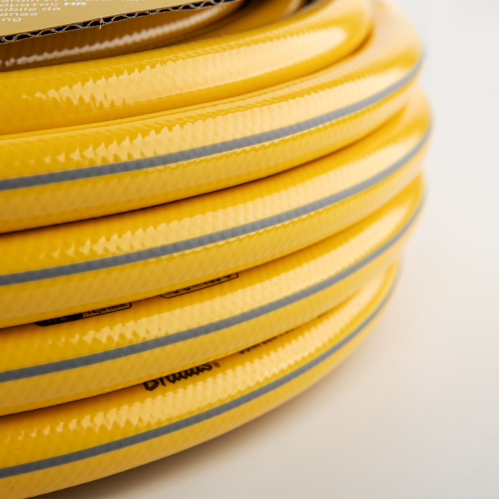 Detailweergave van de 4-laagse constructie van de Bradas tuinslang