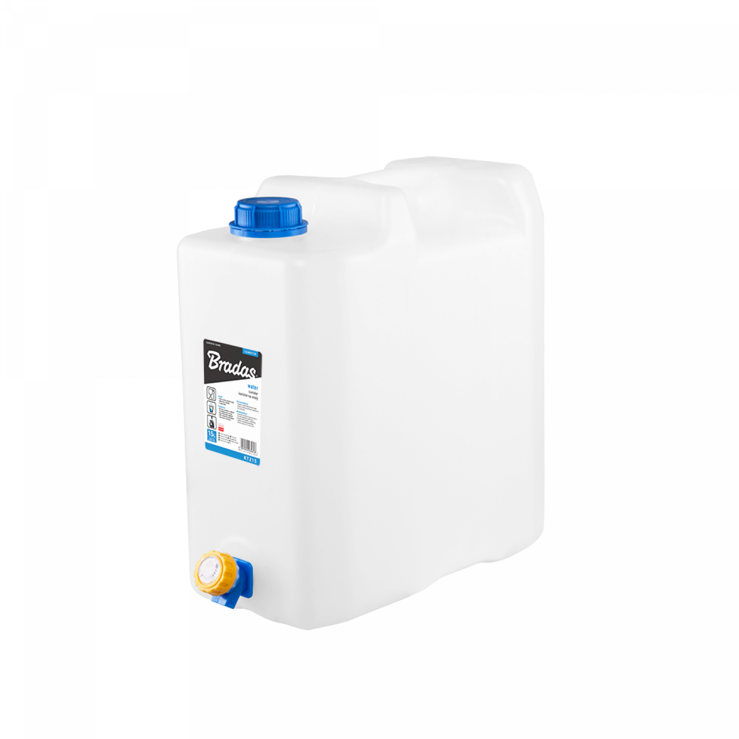Bradas Waterjerrycan met Kraan - Voedselveilig voor Drinkwater en Camping