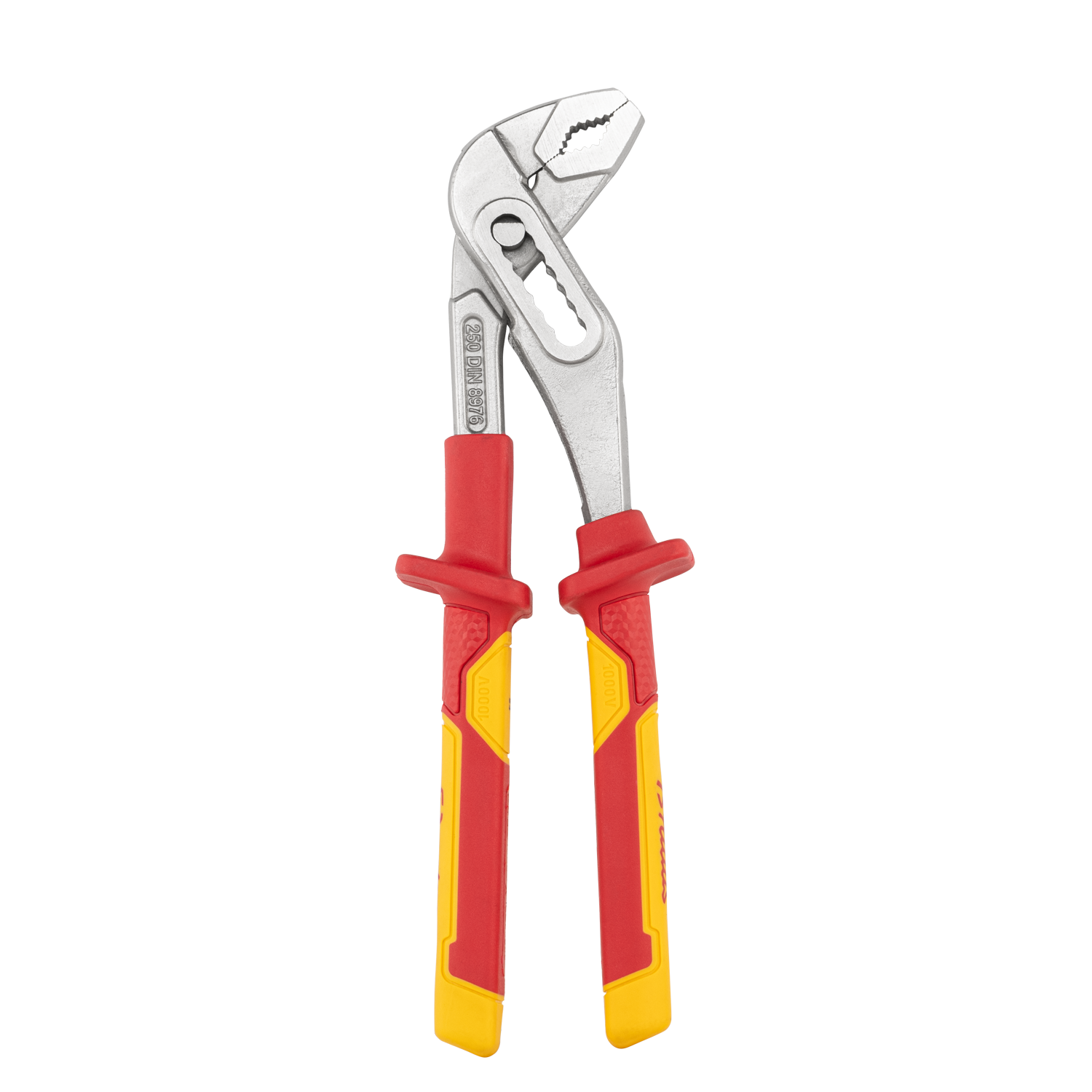 Bradas waterpomptang met getande bek en VDE-isolatie