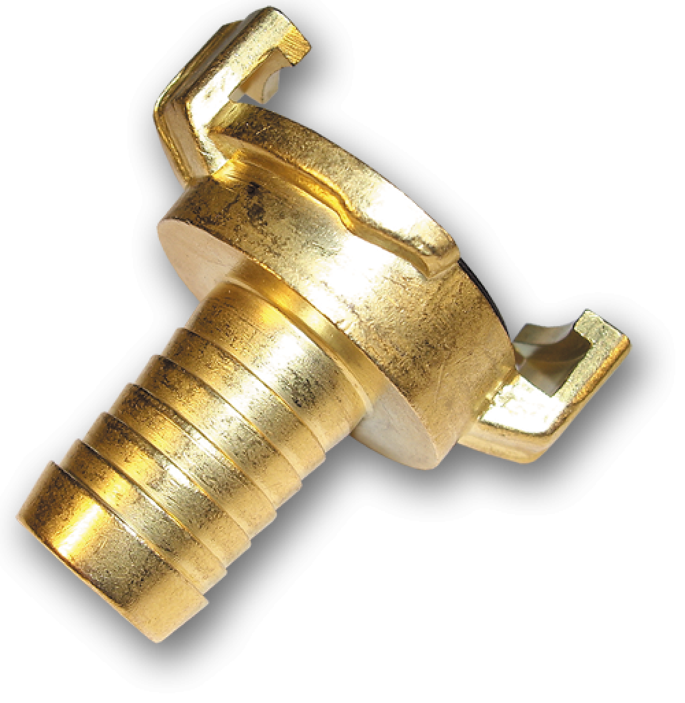Bradas Geka imitatie snelkoppeling met 10 mm slangtule van messing voor tuinslangen