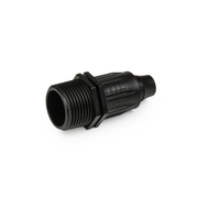 Bradas QJ koppeling 16 mm x 3/4" buitendraad voor snelle aansluiting van druppelslang op buitendraadfitting