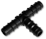 Bradas T-stuk 3 x 16 mm slangtule voor het splitsen van druppelslangen in irrigatiesystemen
