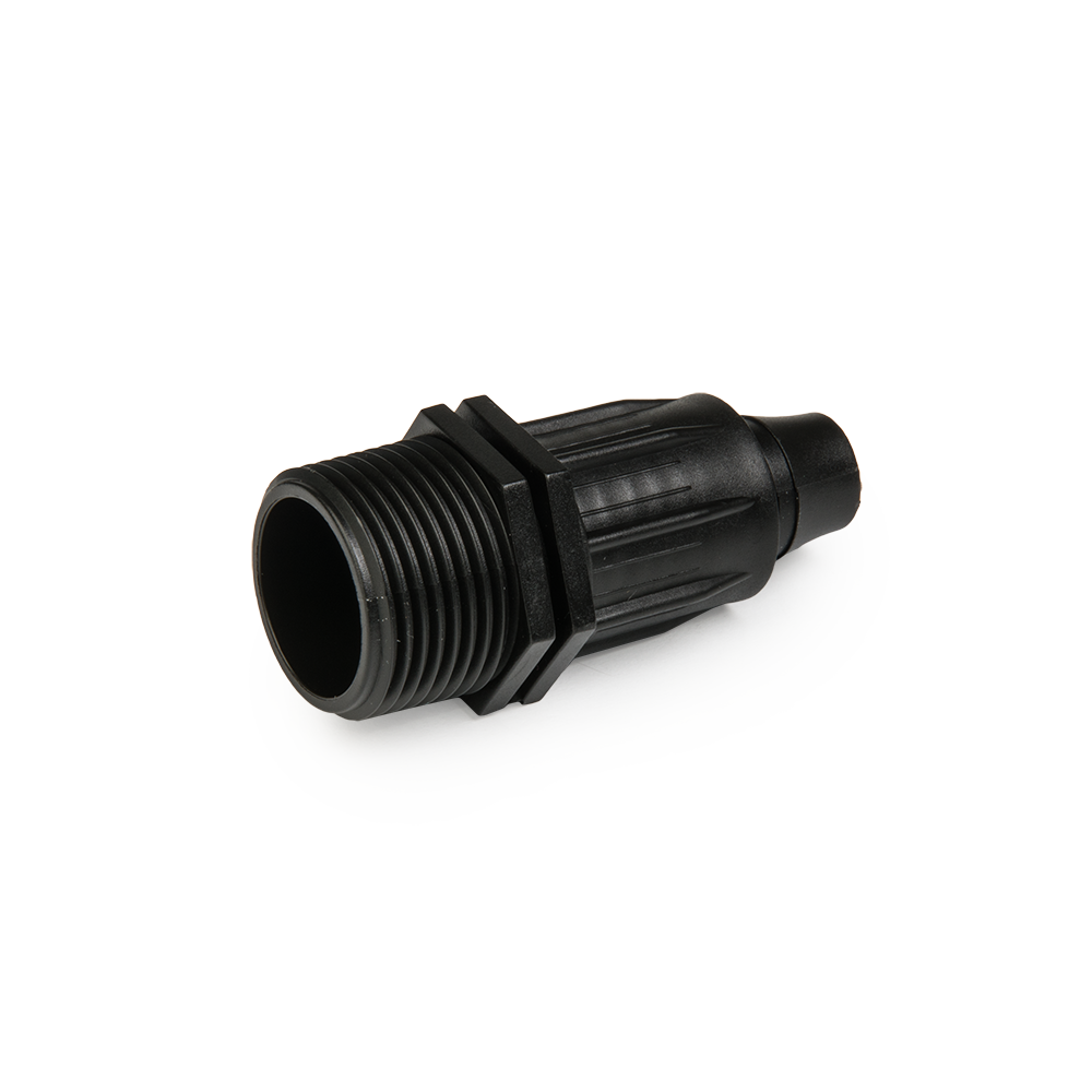 Bradas QJ koppeling 16 mm x 1/2" buitendraad voor snelle aansluiting van druppelslang