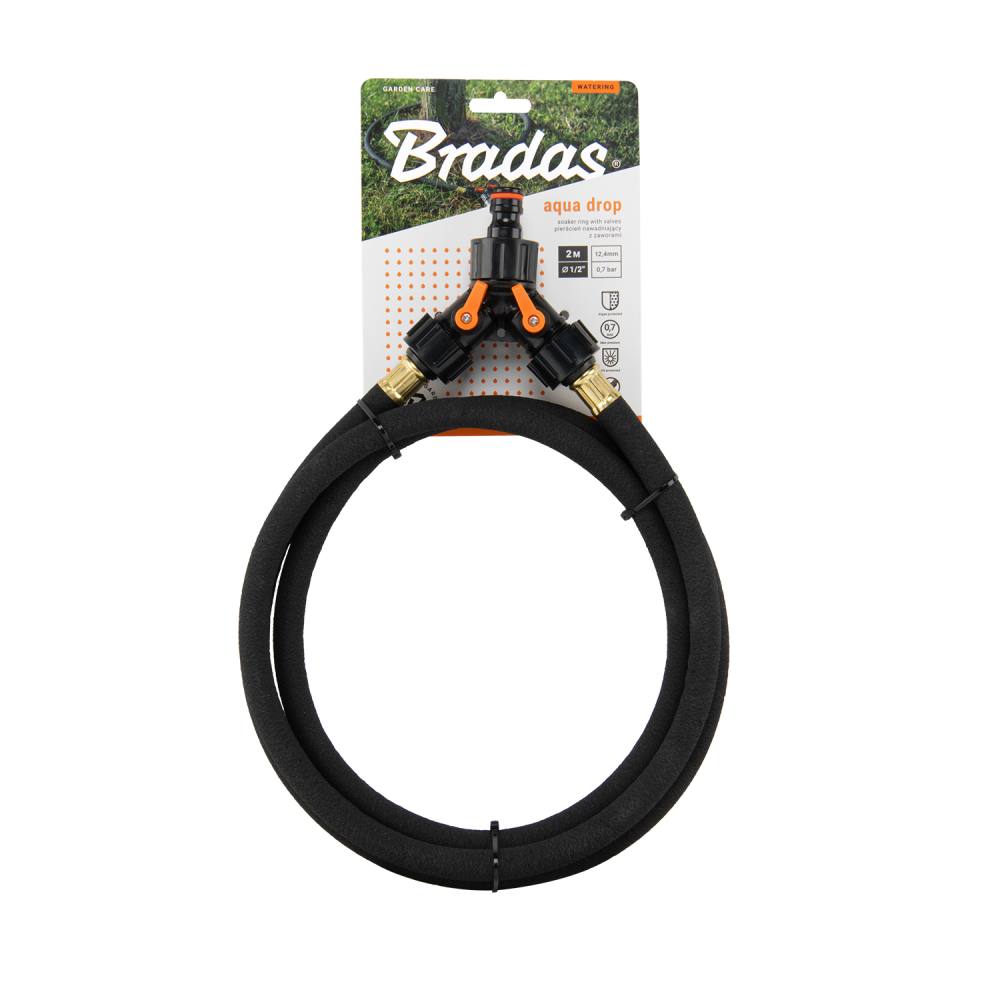 Flexibele 1/2" druppelslang met snelkoppeling voor bomen en struiken