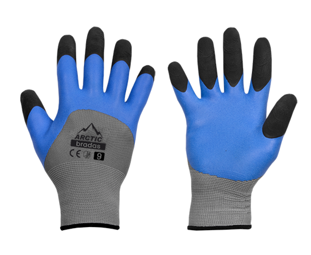 Bradas ARCTIC Latex Werkhandschoenen Maat 7 - Grip en Bescherming