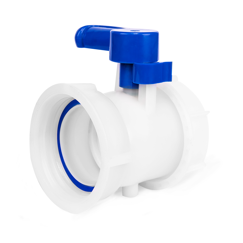 Bradas IBC adapter met vlinderkraan S100x8