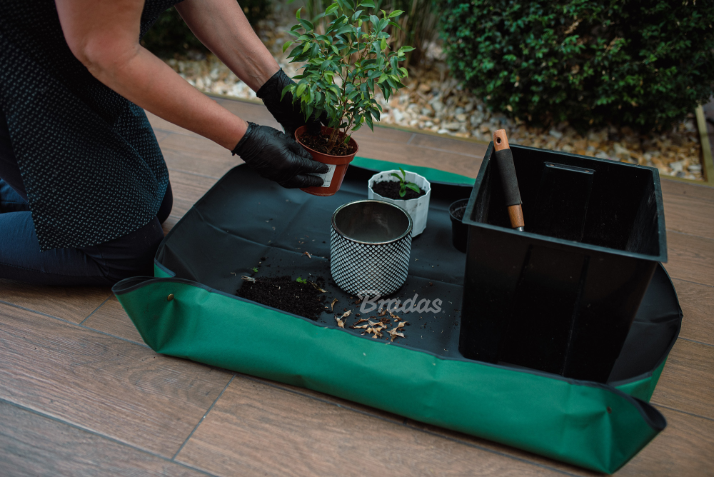 Waterdichte plant verpotmat voor binnen en balkon