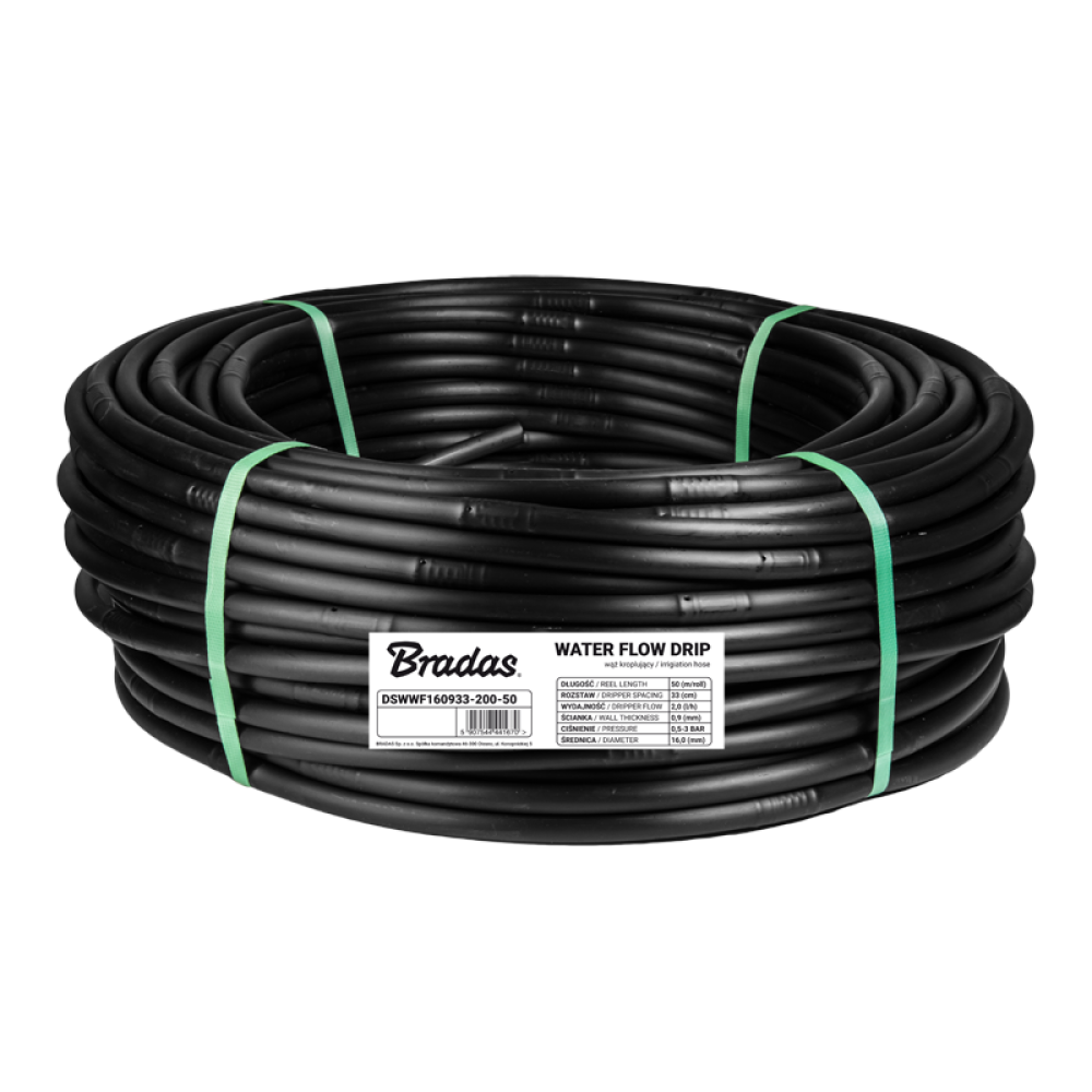 Bradas WATERMIL DRIP druppelslang 16 mm 100 meter
