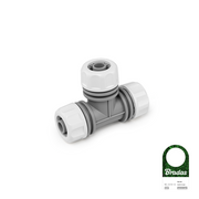 Bradas T-stuk koppeling 1/2 inch voor drie tuinslangen