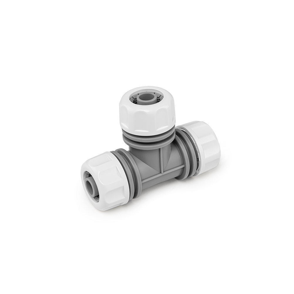 Tuinslang T-koppeling 13 mm kunststof voor beregeningssysteem