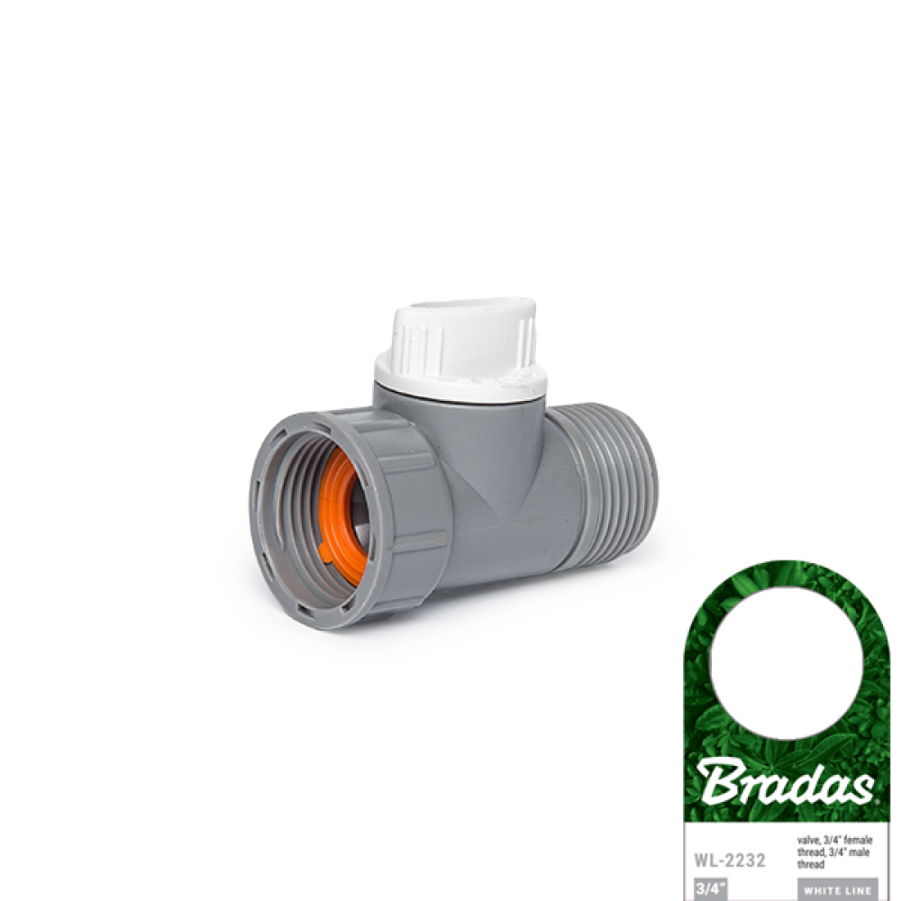 Bradas klep 3/4 inch binnendraad en buitendraad
