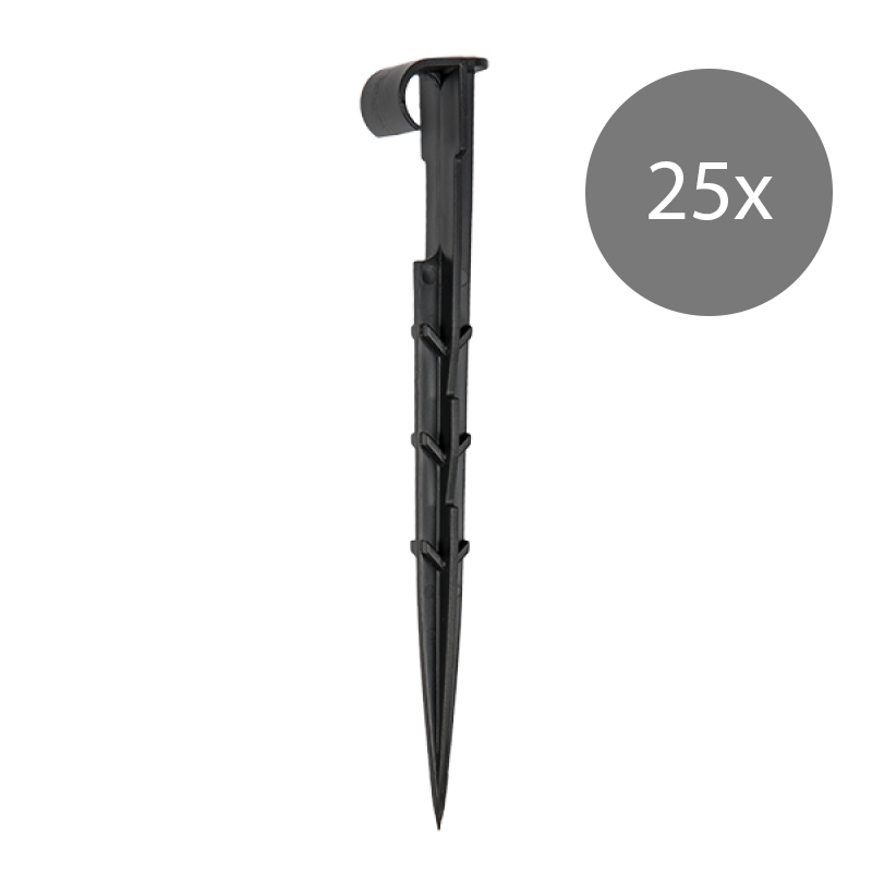 Bradas Buisklem Grondklem 16 mm Set van 25 Stuks - Stevige Slangbevestiging voor Irrigatie