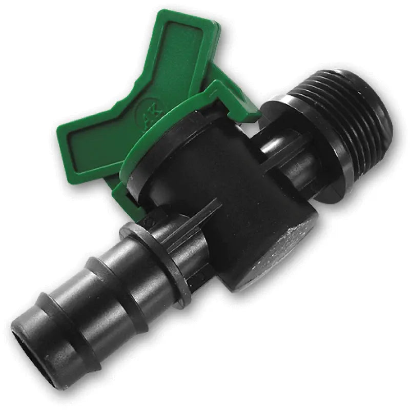 Bradas Klep 1/2" Mannelijke Draad 20mm Slangtuit  | Bradas.nl