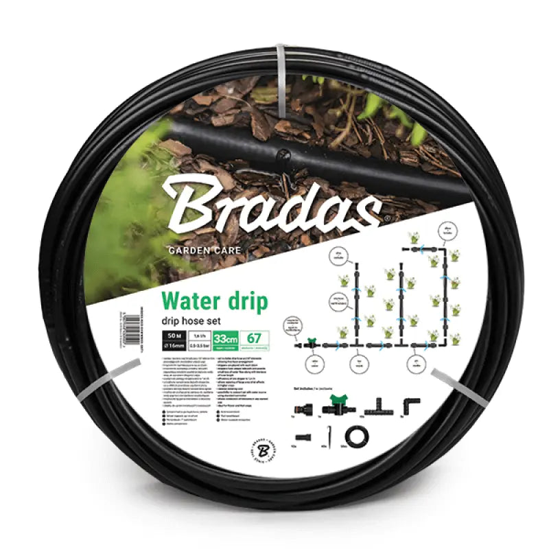 Bradas Set Druppelslang WATER DRIP 50m bewatering Installatie-shop.nl
