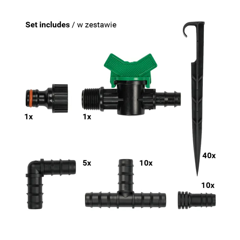 Bradas Set Druppelslang WATER DRIP 50m bewatering Installatie-shop.nl