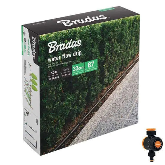 Druppelslang van Bradas in doos met Timer