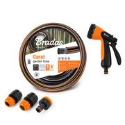 Bradas Carat tuinslang 1/2 inch met koppelingen en 8-functie spuitpistool – complete tuinset.